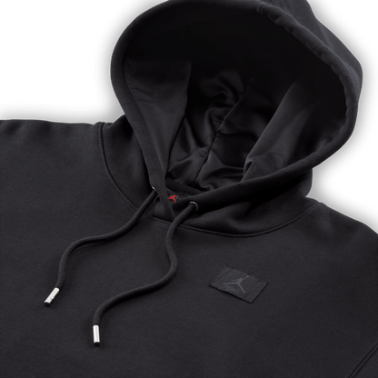 Jordan Flight Fleece Women's Satin-Lined Pullover Hoodie Black/Dark Smoke Grey – FV7050-010-XS – product view 4