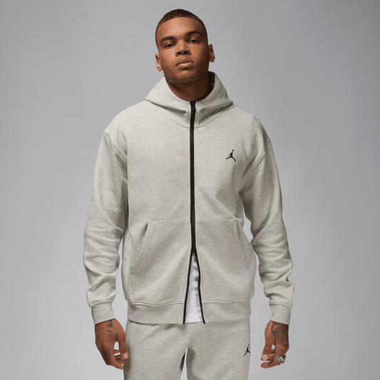 Jordan Sport Hoop Fleece Men's Dri-FIT Full-Zip Hoodie Grey Heather/Black – FV8602-050-2XL – product image
