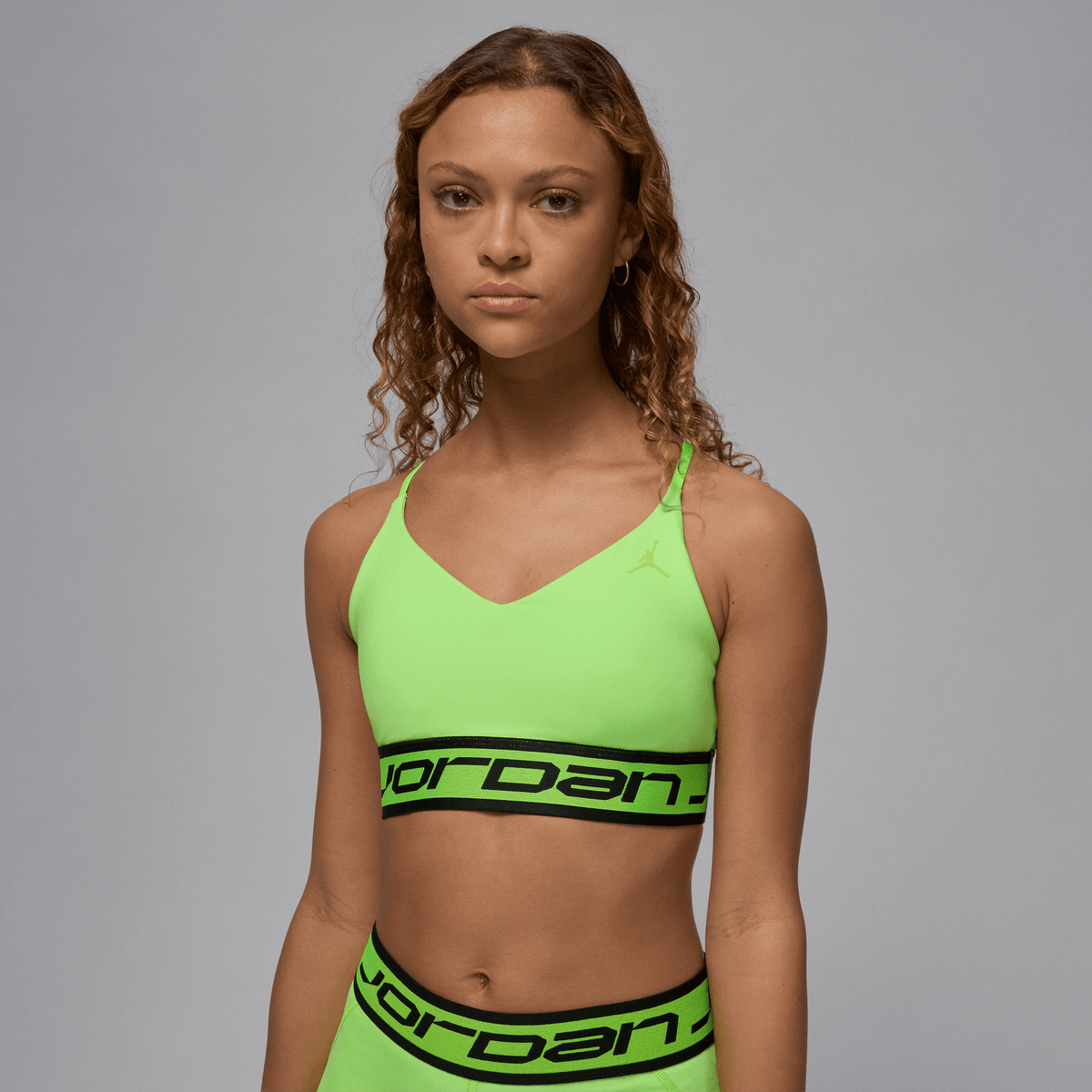 Jordan Sport Indy Women's Light Support Sports Bra Electric Green/Black/Electric Green – FV6498-358-XS – product image