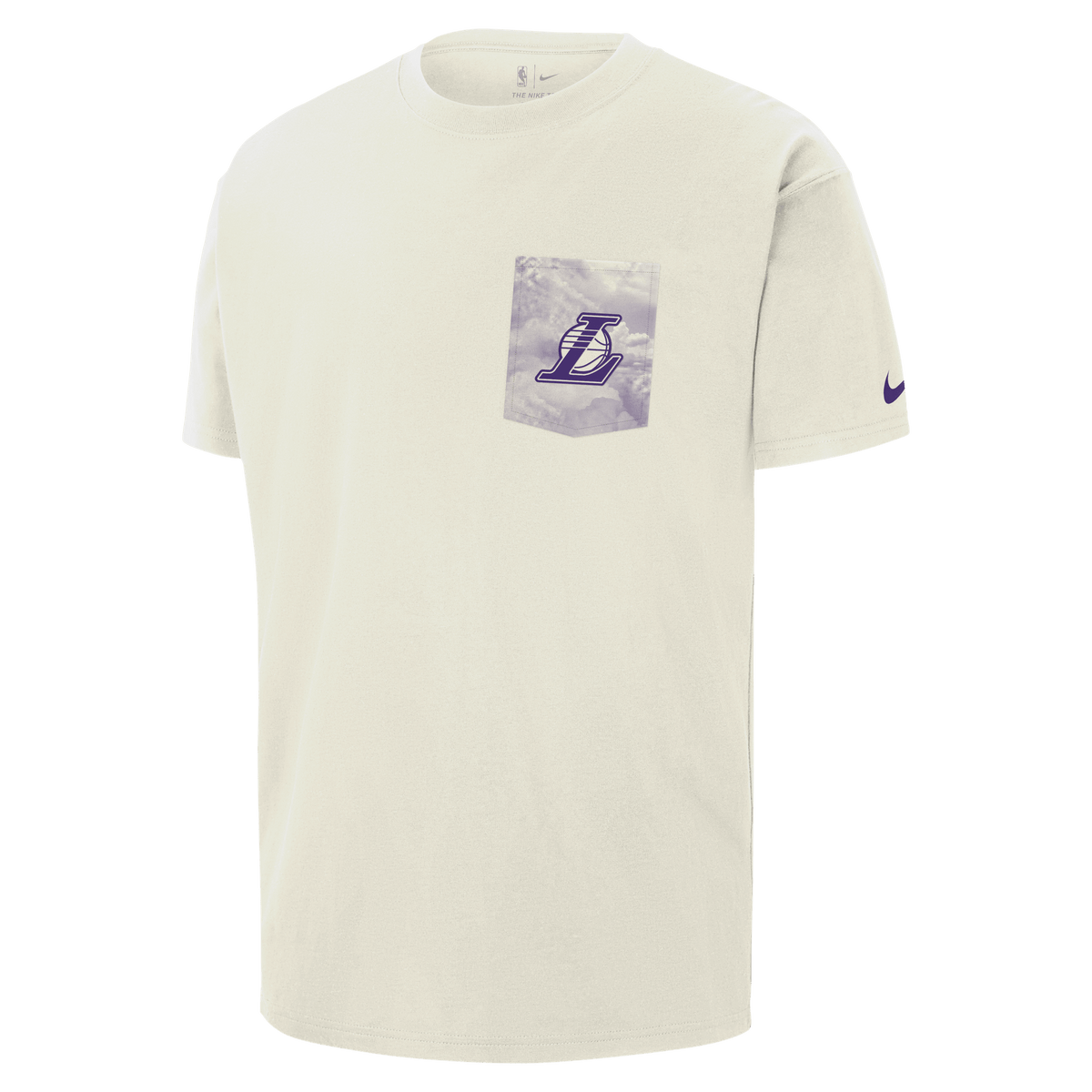 Los Angeles Lakers Courtside Men's Nike NBA Max90 T-Shirt Sail – HQ9411-133-S – product view 2
