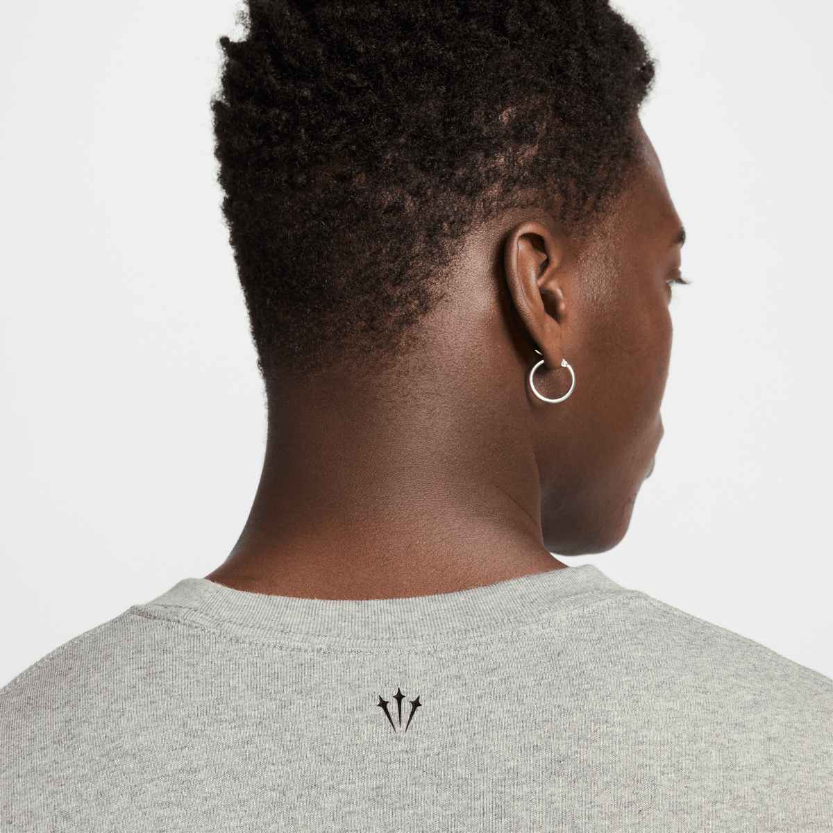 NOCTA T-Shirt Dark Grey Heather/Black – HM5774-063-M – product view 4