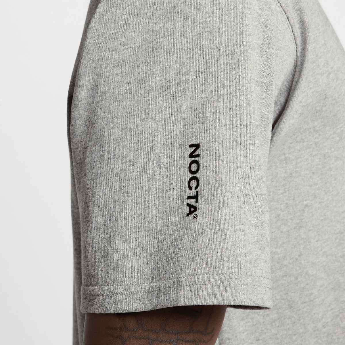 NOCTA T-Shirt Dark Grey Heather/Black – HM5774-063-M – product view 3