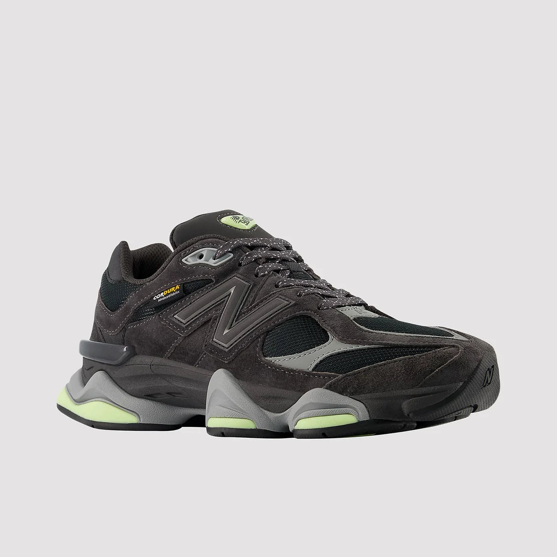 New Balance 9060 Black Cement Dry Lime side view U90602P8