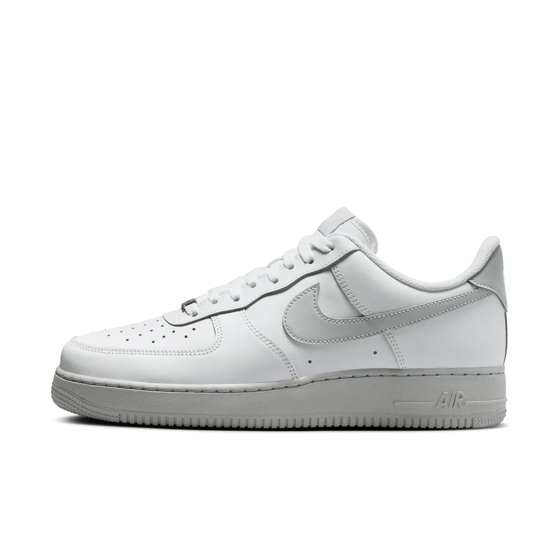 Nike Air Force 1 '07 Summit White Strata Grey FJ4146-128 outsole and detail view
