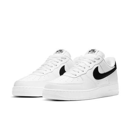 Nike Air Force 1 Low '07 White Black Pebbled Leather