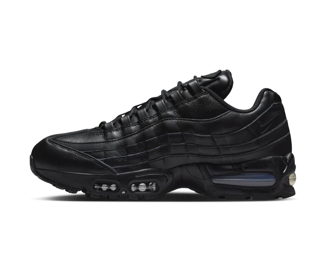 Nike Air Max 95 QS Big Bubble Black Leather | Premium Sneakers | Luxem Swiss