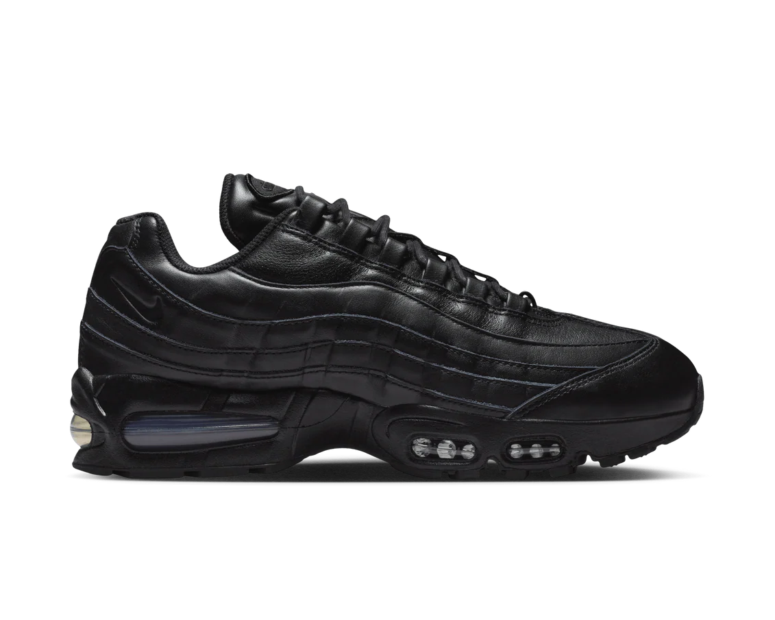 Nike Air Max 95 QS Big Bubble Black Leather | Premium Sneakers | Luxem Swiss