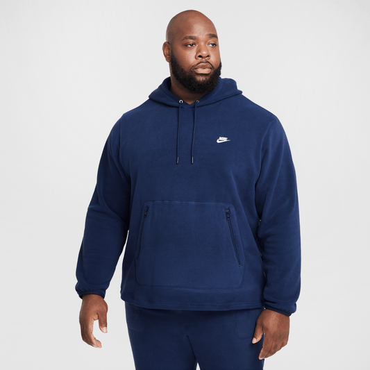 Nike Club Men's Winterized Pullover Hoodie Midnight Navy/White – FZ0660-410-S – product image