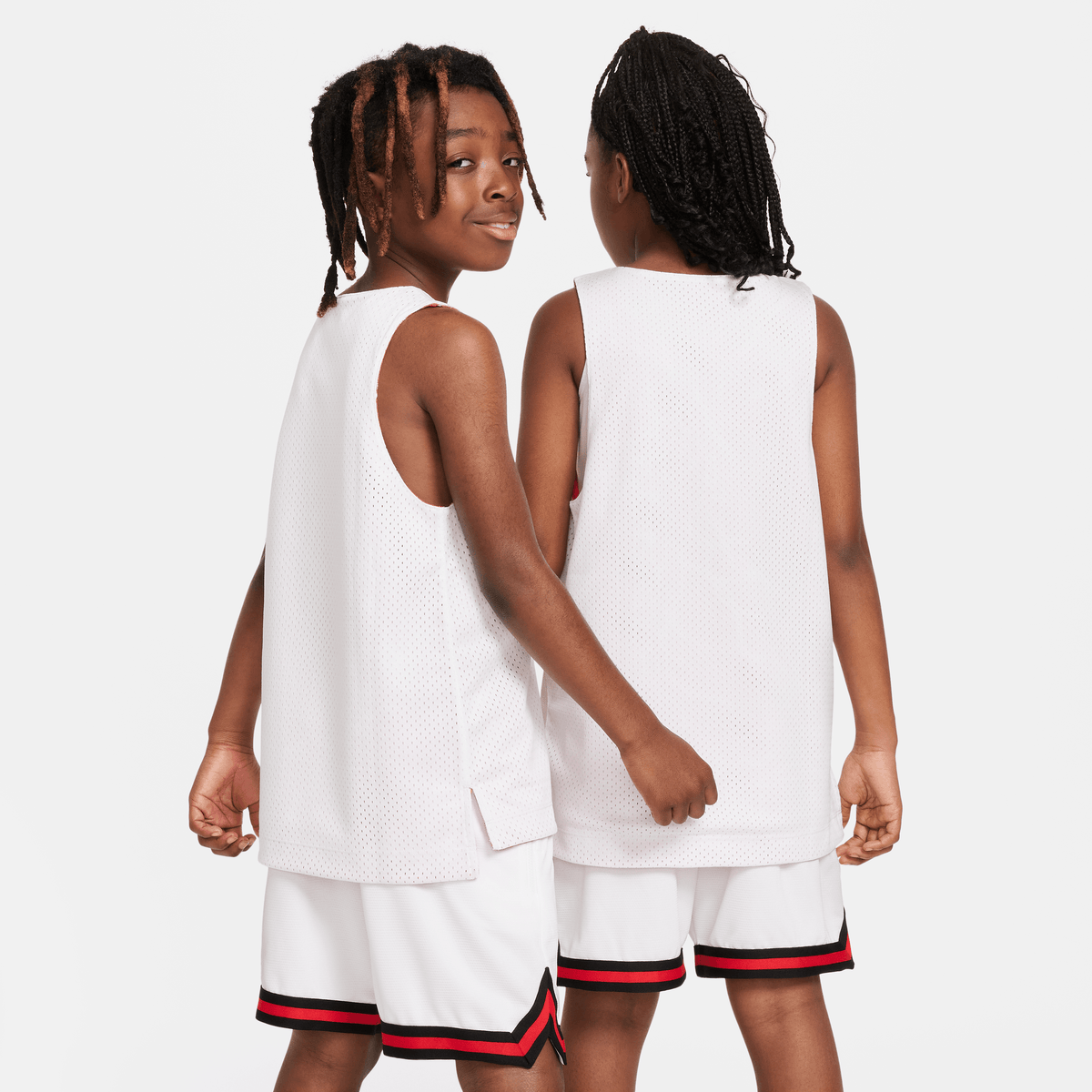Nike Culture of Basketball Older Kids' Reversible Jersey White/University Red/University Red – FN8348-100-XS – product view 2