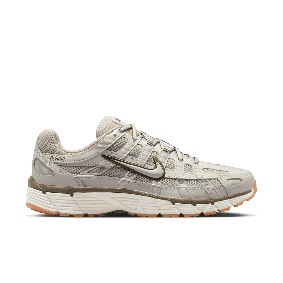 Nike P-6000 Light Bone Medium Olive Gum – Women’s Sneakers