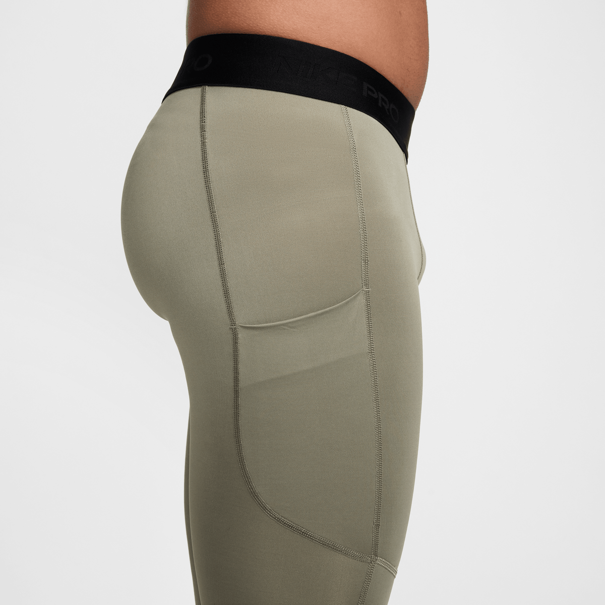 Nike Pro Men's Dri-FIT Fitness Tights Light Army/Black – FB7952-320-S – product view 3
