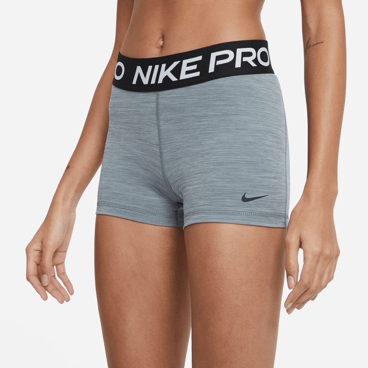 Nike Pro Women's 3" Shorts Smoke Grey/Heather/Black/Black – CZ9857-084-XL – product view 3