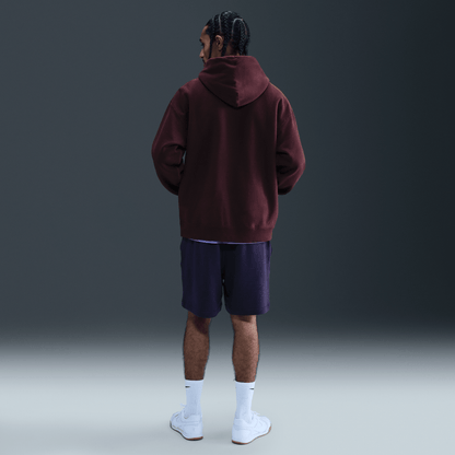 Nike Solo Swoosh Men's Pullover Hoodie Burgundy Crush/Burgundy Crush/White – HV1082-652-S – product view 2