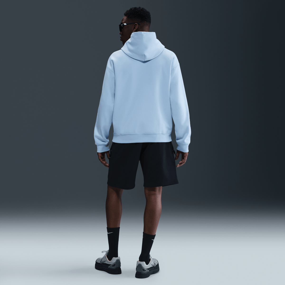 Nike Solo Swoosh Men's Pullover Hoodie Celestine Blue/Celestine Blue/White – HV1082-441-L – product view 2