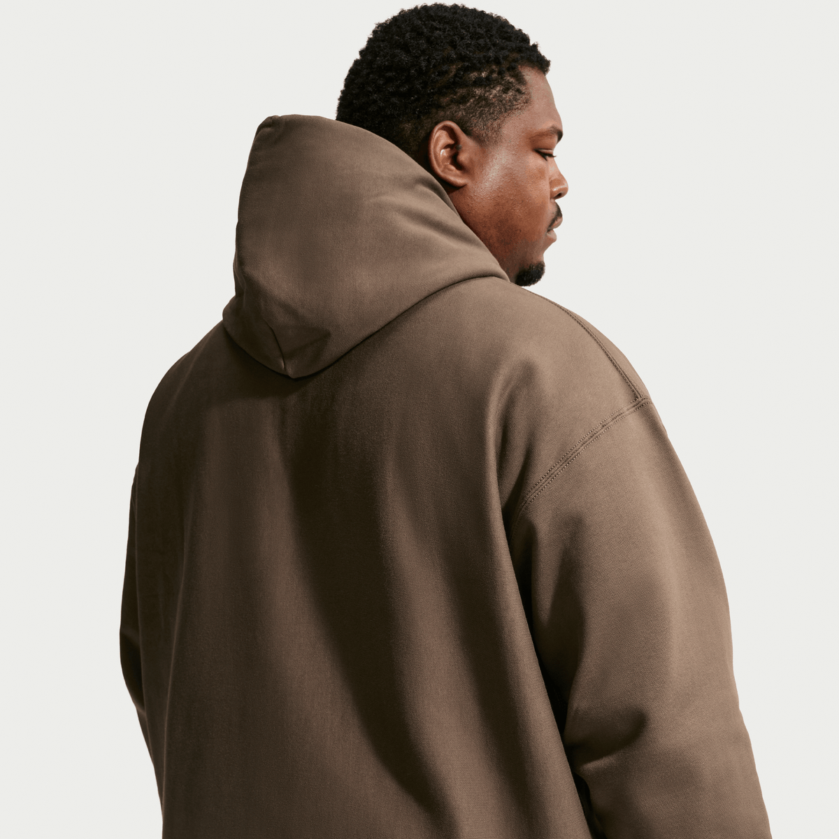Nike Solo Swoosh Men's Pullover Hoodie Dark Hazel/White – HV1082-212-S – product view 3