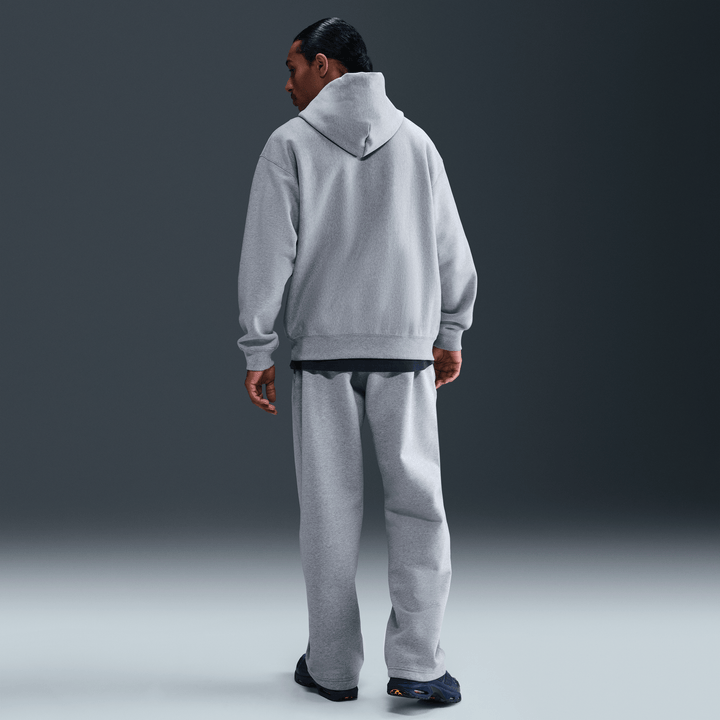 Nike Solo Swoosh Pullover Hoodie 'Dark Grey Heather/Light Smoke Grey/White'