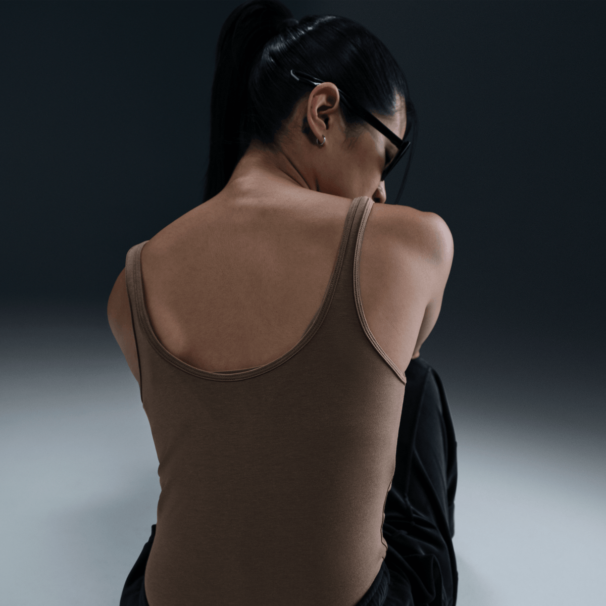 Nike Sportswear Chill Knit Women's Tank Top Mink Brown – FZ1457-233-L – product view 5
