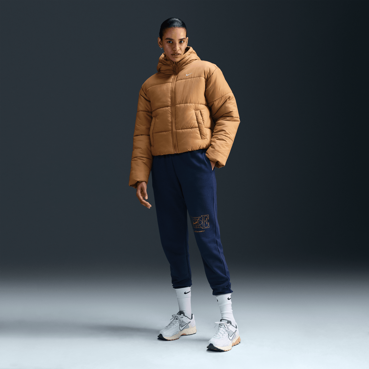 Nike Sportswear Club Fleece Women's Mid-Rise Joggers Obsidian – FV8062-451-XS – product image