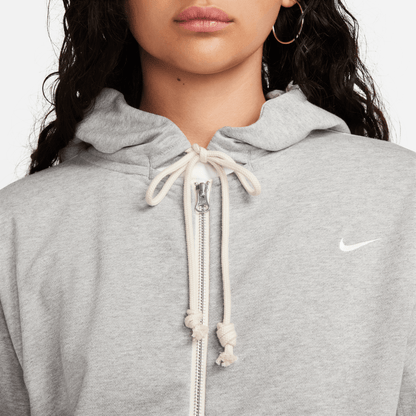 Nike Standard Issue Men's Dri-FIT Full-Zip Basketball Hoodie Dark Grey Heather/Pale Ivory – DQ5816-063-S – product view 2