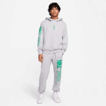 Nike Standard Issue Men's Dri-FIT Pullover Hoodie Wolf Grey/Stadium Green – FN2702-012-M – product view 5
