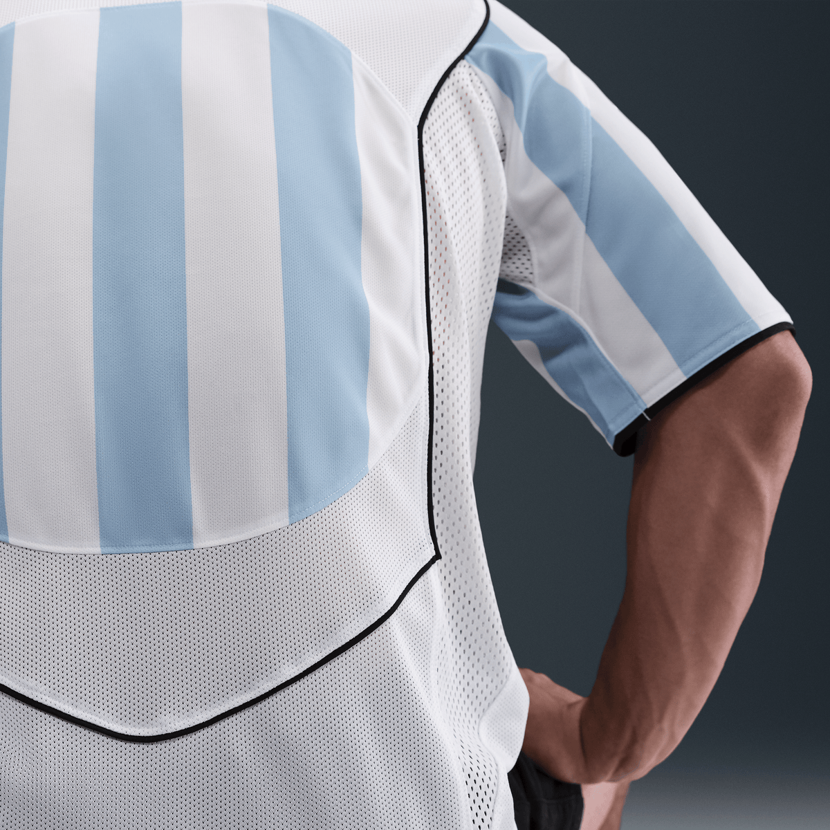 Nike T90 Dri-Fit Soccer Jersey 'Psychic Blue/White/Black/Black' – IB4214-422-M – product view 5