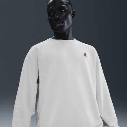 NikeCourt Men's French Terry Crewneck Top Phantom – IQ6556-030-M – product view 2