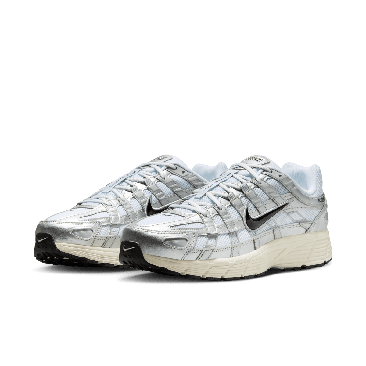Nike P-6000 White Metallic Silver Flat Silver Black – CD6404-105-40 – product view 2