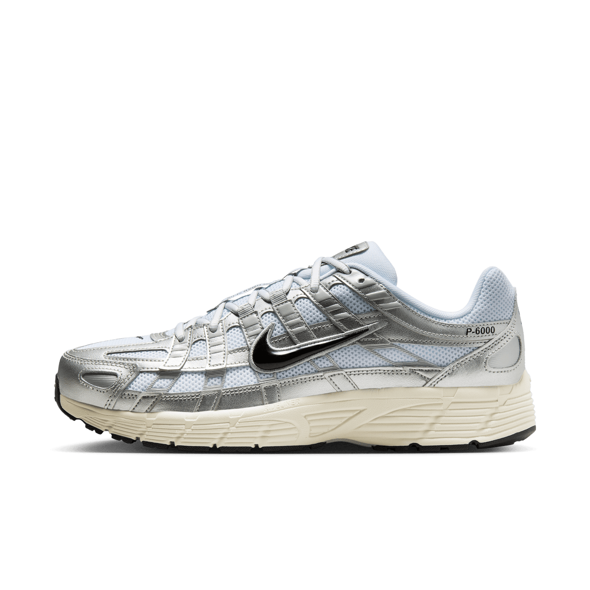 Nike P-6000 White Metallic Silver Flat Silver Black – CD6404-105-40 – product view 5