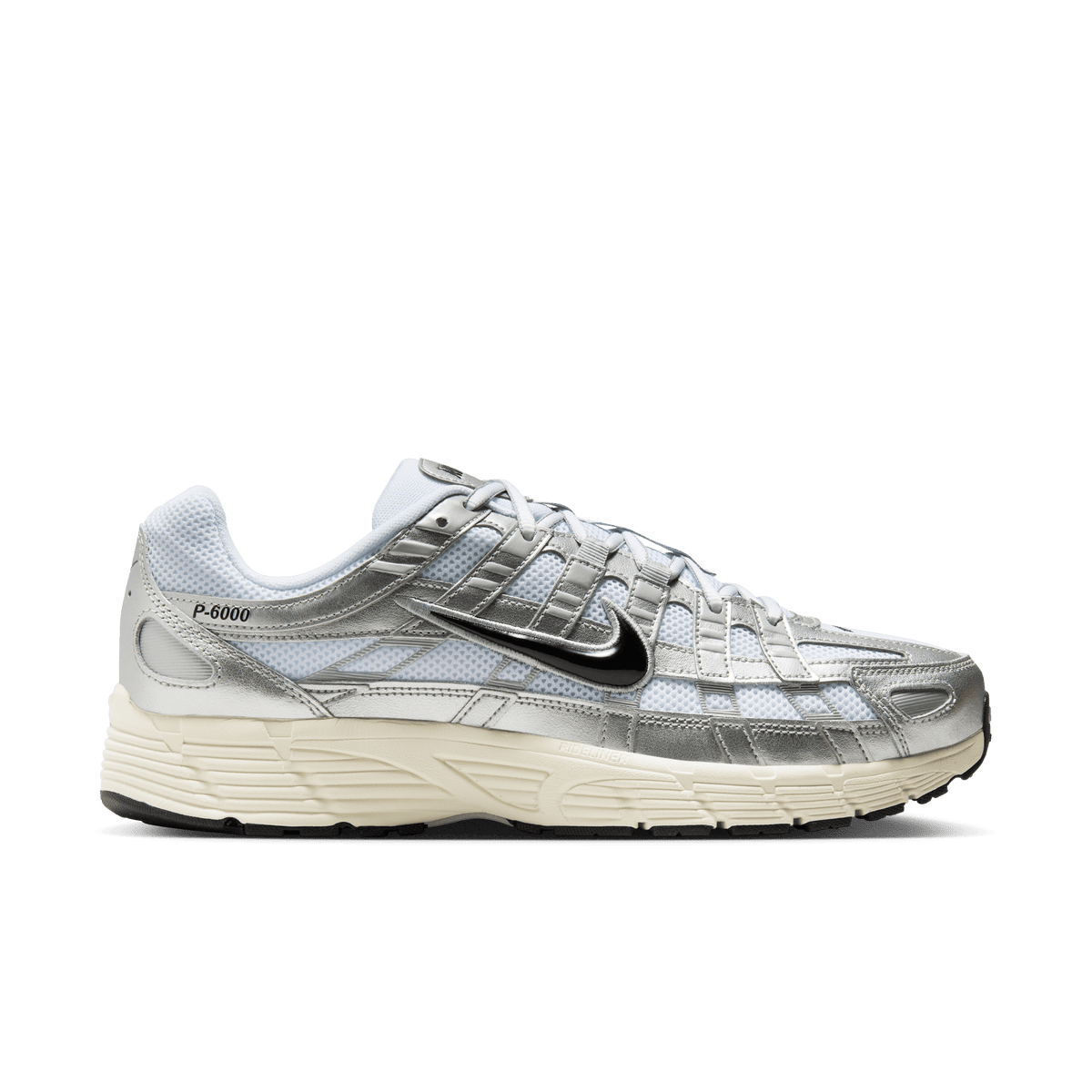 Nike P-6000 White Metallic Silver Flat Silver Black – CD6404-105-40 – product image