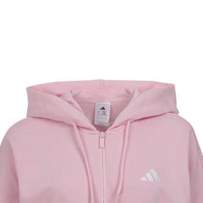 Bluza z kapturem Adidas 2025 Women W 3S FT QZ HD Knitted