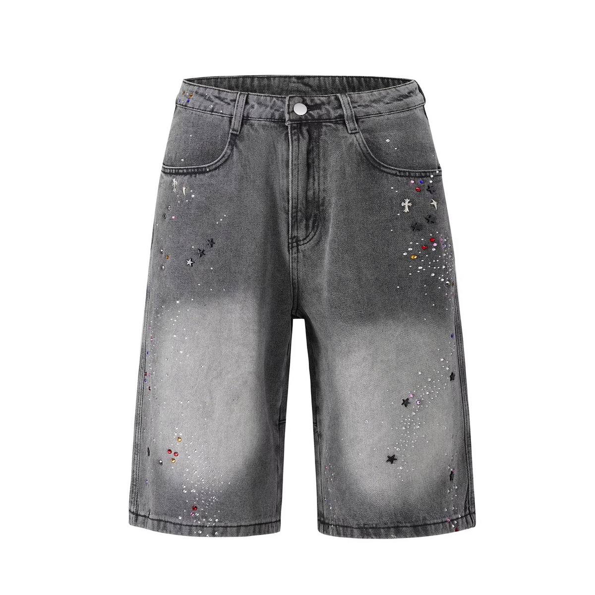 Cosmic Drift Denim Shorts image