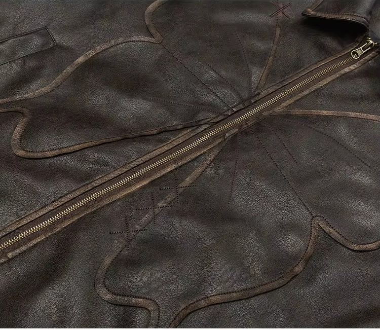 Icardi Luxe Patchwork PU Leather Bomber – Spring/Autumn 2025