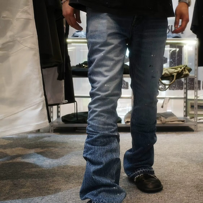 “InkDrip Flare – High Street Oversized Denim”