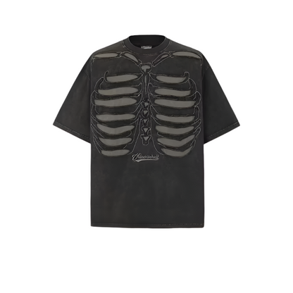 Koszulka retro punkowa „Skull Wreck”