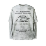 Koszulka z długim rękawem EchoScript Washed