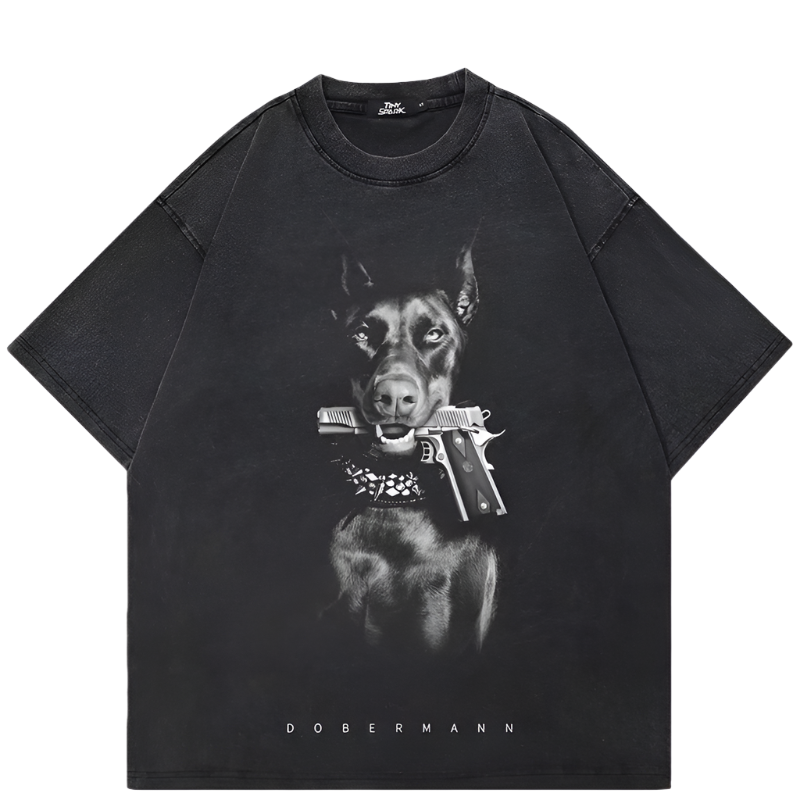 Koszulka „Doberman Heat Vintage Washed Street”