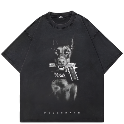 Koszulka „Doberman Heat Vintage Washed Street”