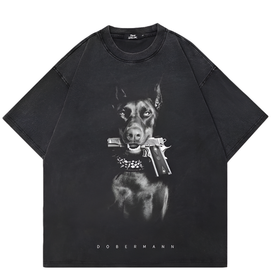 "Doberman Heat Vintage Washed Street Tee"