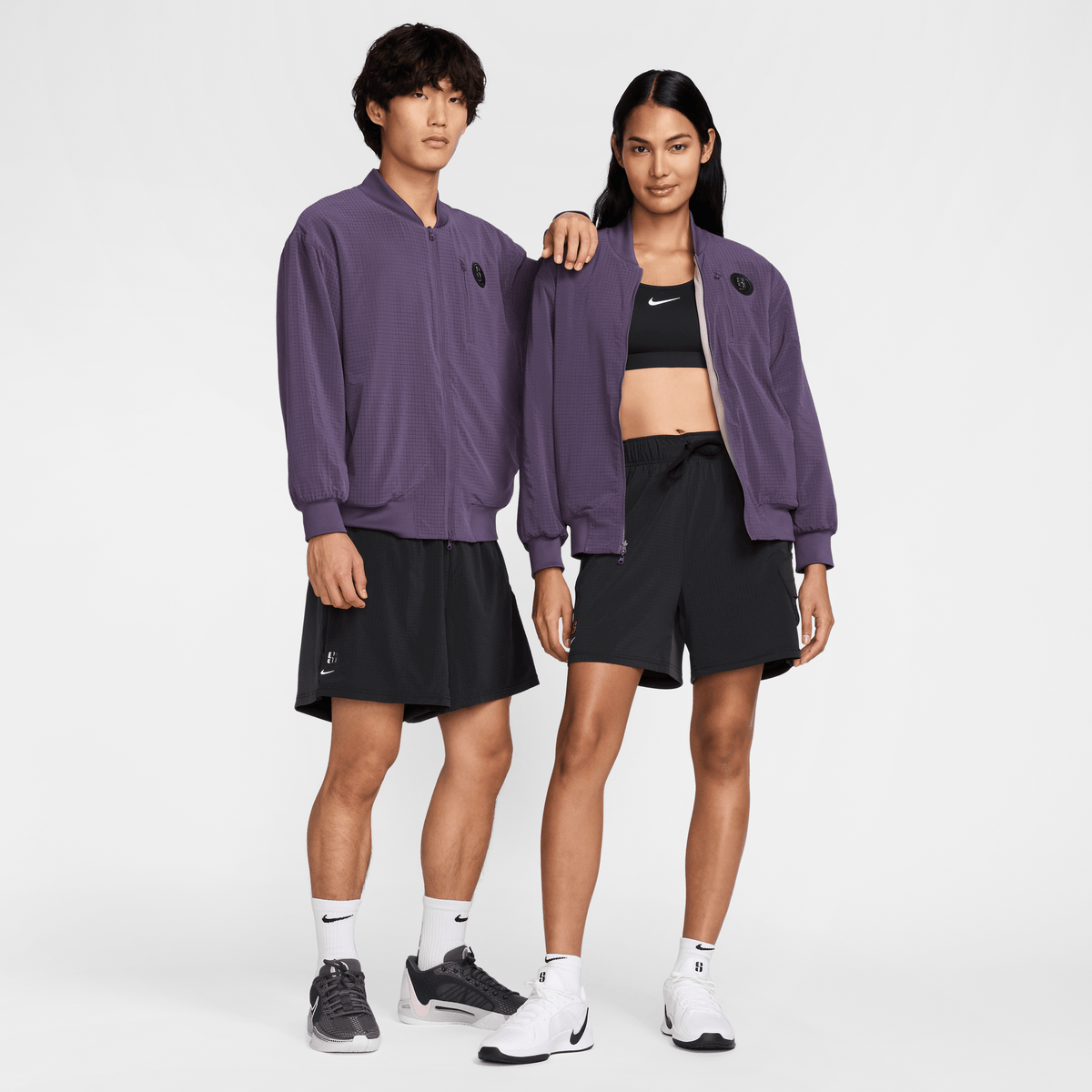 Sabrina Reversible Basketball Jacket Dark Raisin/Light Violet Ore/Washed Coral – FV3164-573-S – product view 5