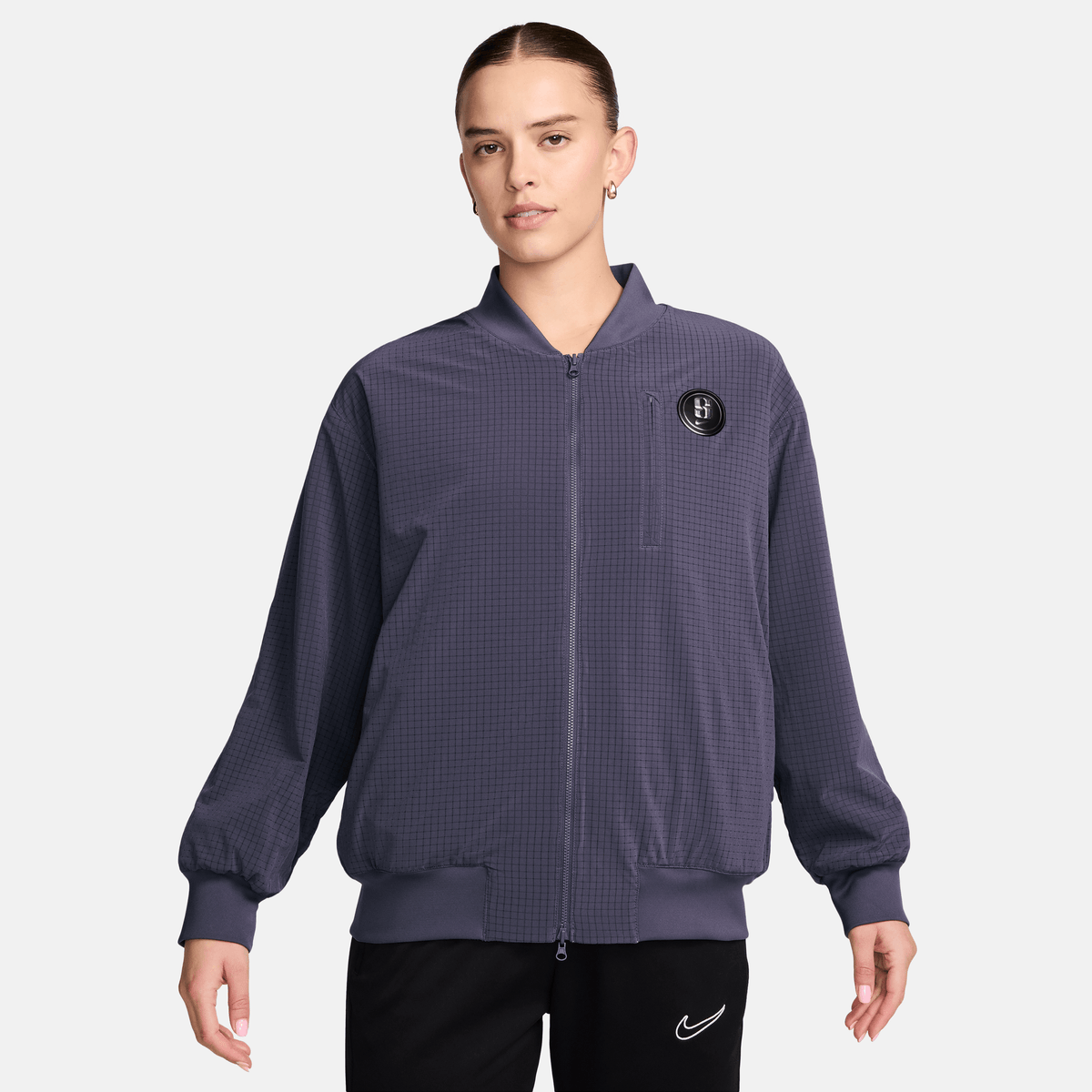 Sabrina Reversible Basketball Jacket Dark Raisin/Light Violet Ore/Washed Coral – FV3164-573-S – product image