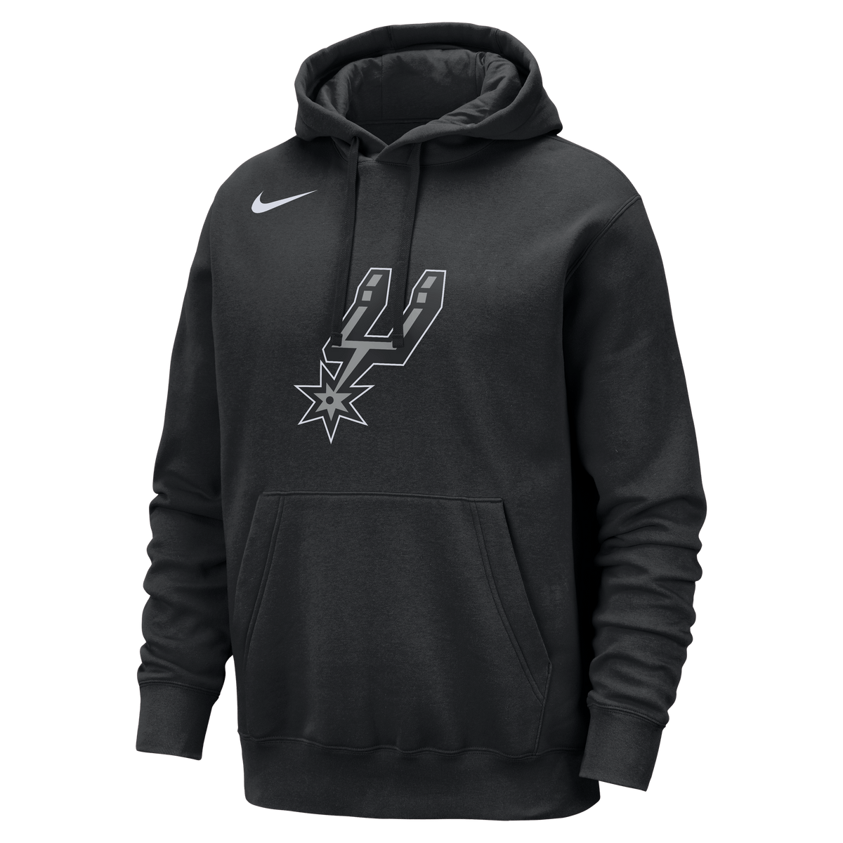 San Antonio Spurs Club Men's Nike NBA Pullover Hoodie Black – FB4774-010-S – product view 2