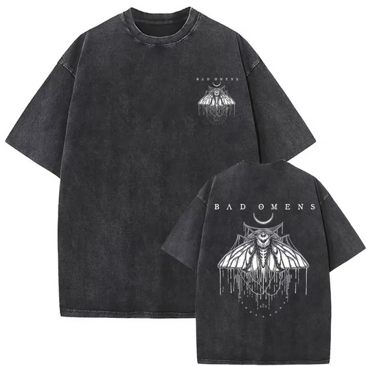 "Omen Moth" Washed Vintage Tee