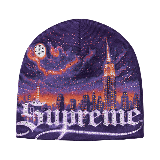 Supreme Cityscape Beanie 'Purple' – FW26BN71-PURPLE-ONE-SIZE – product image