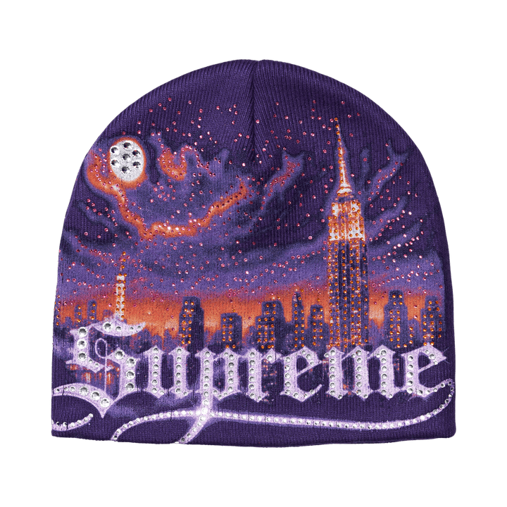 Supreme Cityscape Beanie 'Purple'