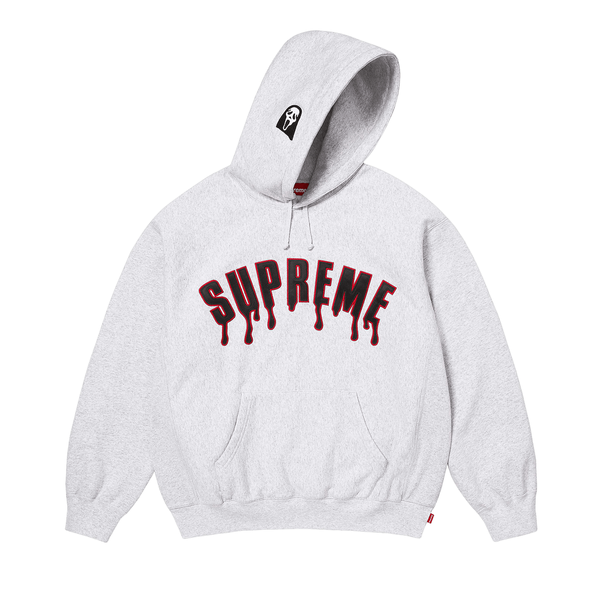 Supreme Ghostface Arc Hooded Sweatshirt 'Ash Grey' – SS26SW96-ASH-GREY-S – product image