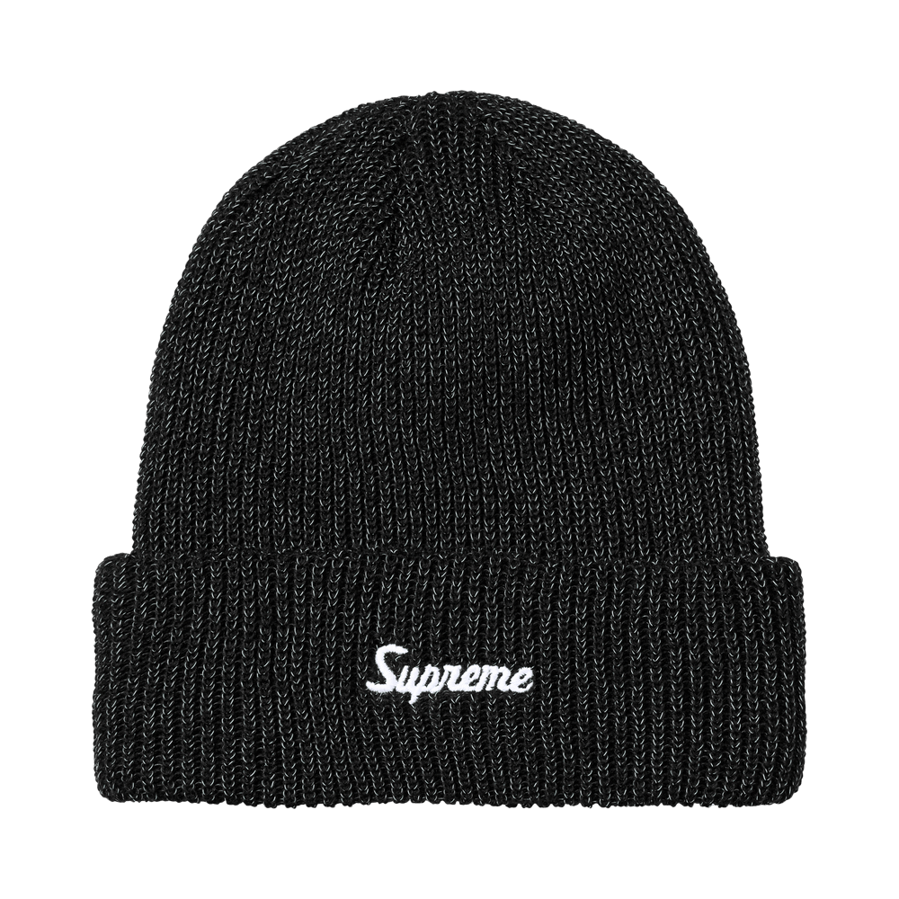 Supreme Loose Gauge Beanie 'Black Reflective' – FW26BN10-BLACK-REFLECTIVE-ONE-SIZE – product image