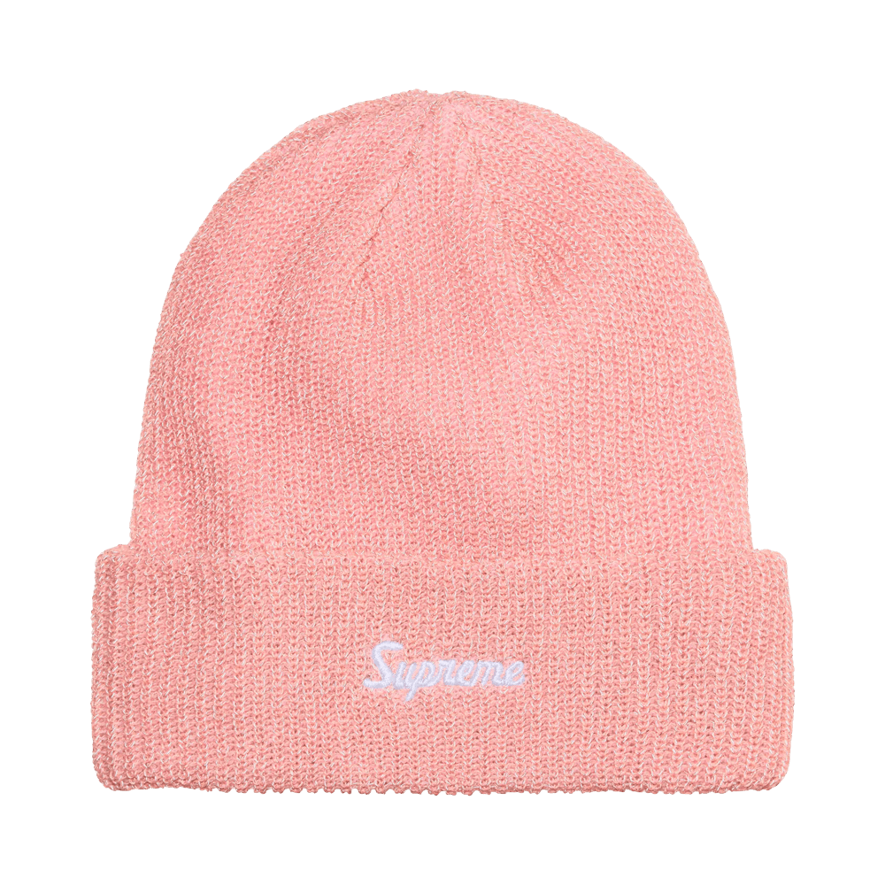 Supreme Loose Gauge Beanie 'Pink Reflective' – FW26BN10-PINK-REFLECTIVE-ONE-SIZE – product image