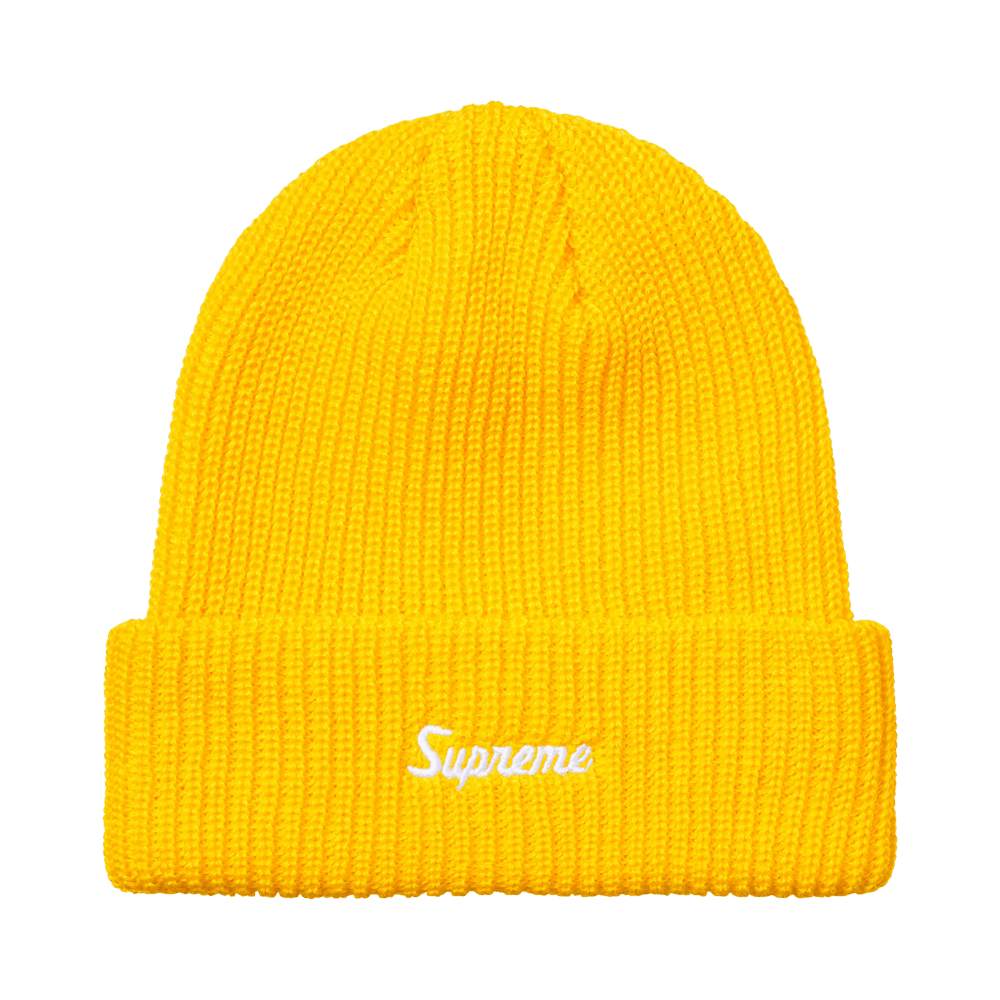 Supreme Loose Gauge Beanie 'Yellow' – FW26BN10-YELLOW-ONE-SIZE – product image