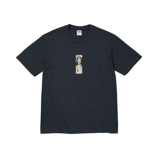 Supreme Prayer Card Box Logo Tee 'Navy' – FW26T68-NAVY-S – product image
