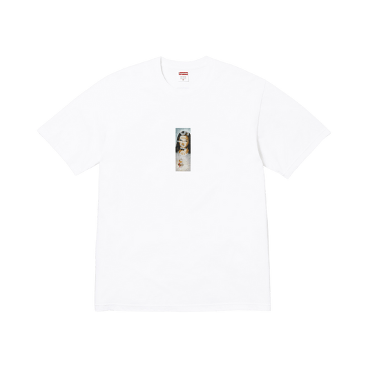 Supreme Prayer Card Box Logo Tee 'White' – FW26T68-WHITE-S – product image